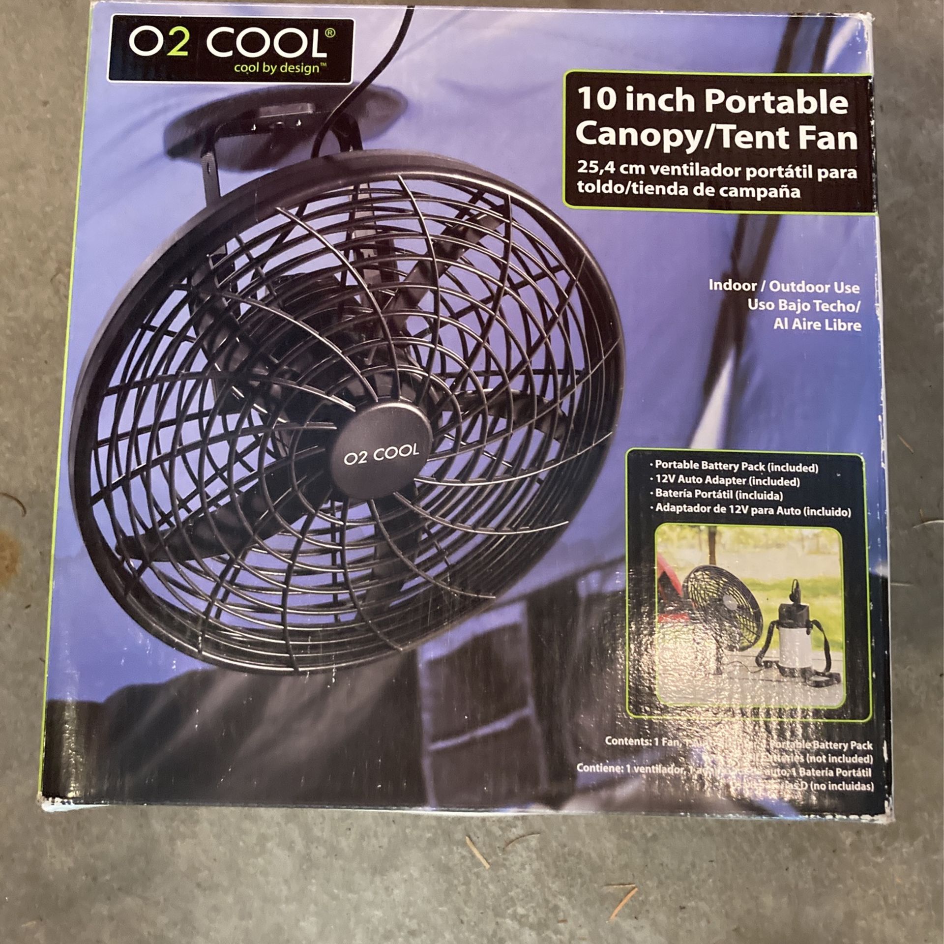 10 Inch Battery Powered Canopy/tent Fan