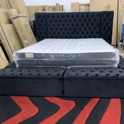 $1299 Brand New King Bed Frame With Mattress (Read Description Below)