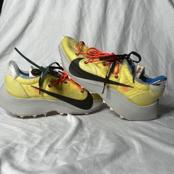Size 14W Off white nike vapor street “tour yellow” 