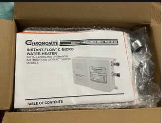 Chronomit 208VAC Undersink Electric Tankless Water Heater, 6240 Watts, 30 Amps AC - M-30/208- ADJ