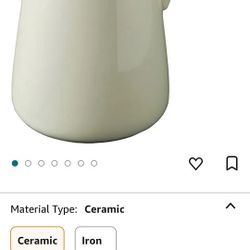 Cream Ceramic Pitcher