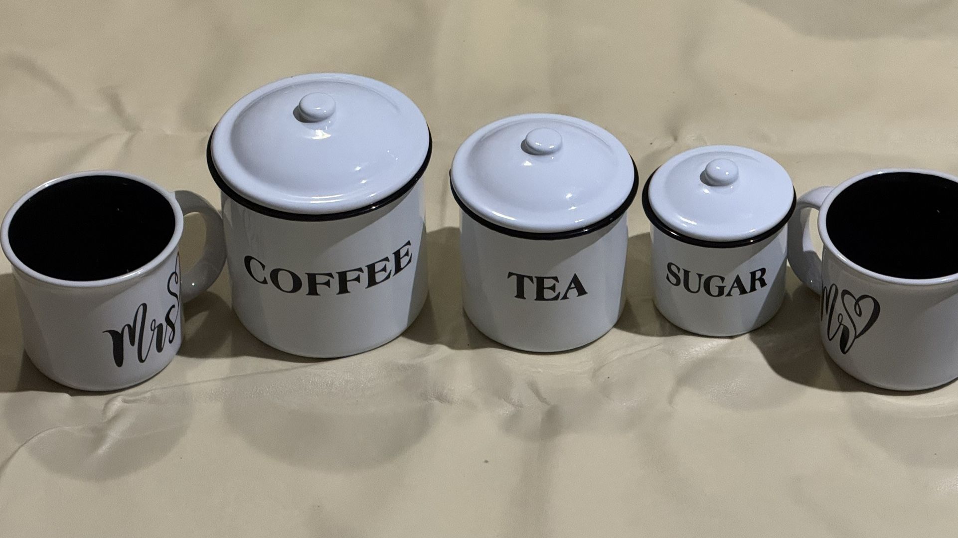 Beautiful Canisters And Mugs