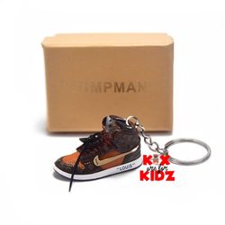 Jordan 1 LV Designer 3D Mini Sneaker Keychain
