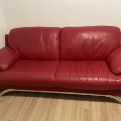 Red Three Body Sofa