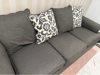 Dark Gray Sofa and Loveseat Set