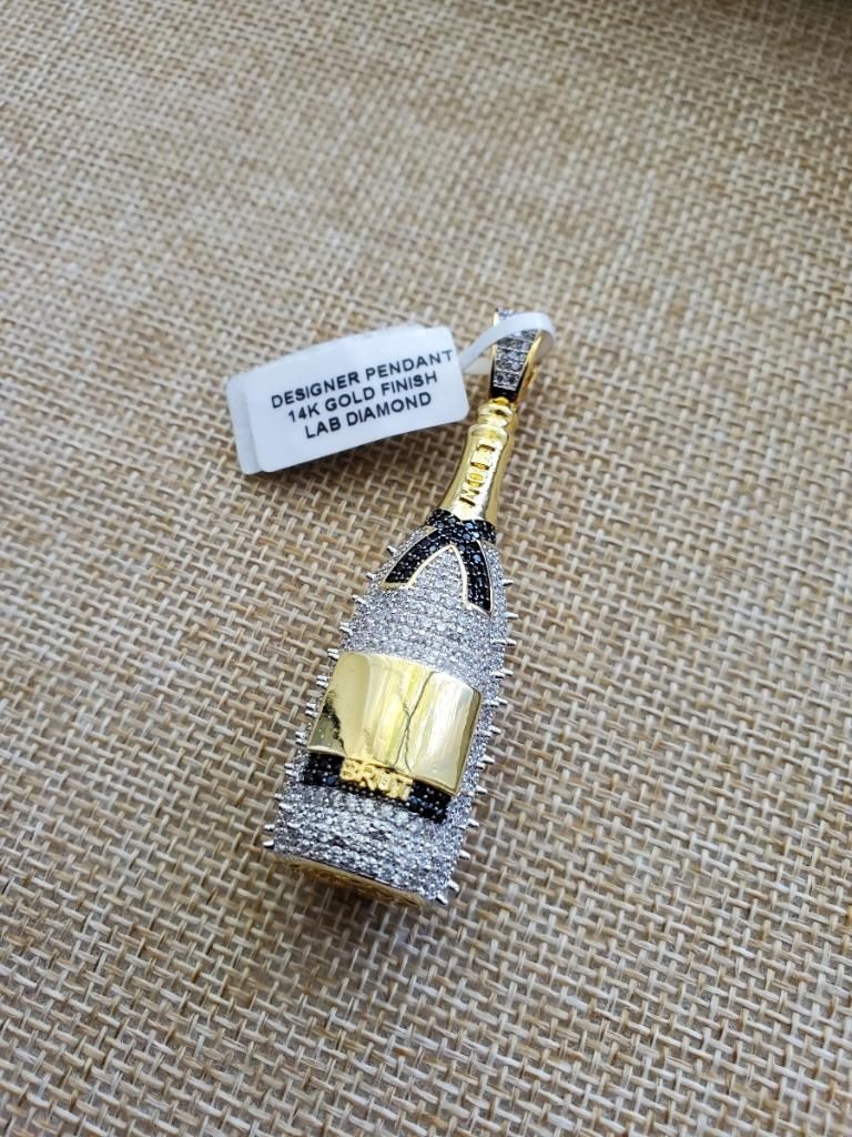 Plated pendant stainless steel chain included $75
