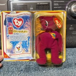 Brand New Sealed Never Used Collectible Ronald McDonald House Charities Millennium the Bear Beanie Babies Antique Vintage TY