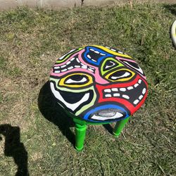 Painted Footstool