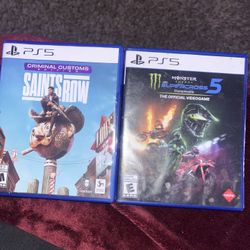 1 Saints Row Criminal Customs And 1 Supercross 5 Championship PS5
