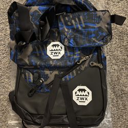 Brand new 3-in-1 blue backpack laptop bag