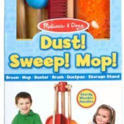 New Melissa & Doug Dust, Sweep, & Mop Set!