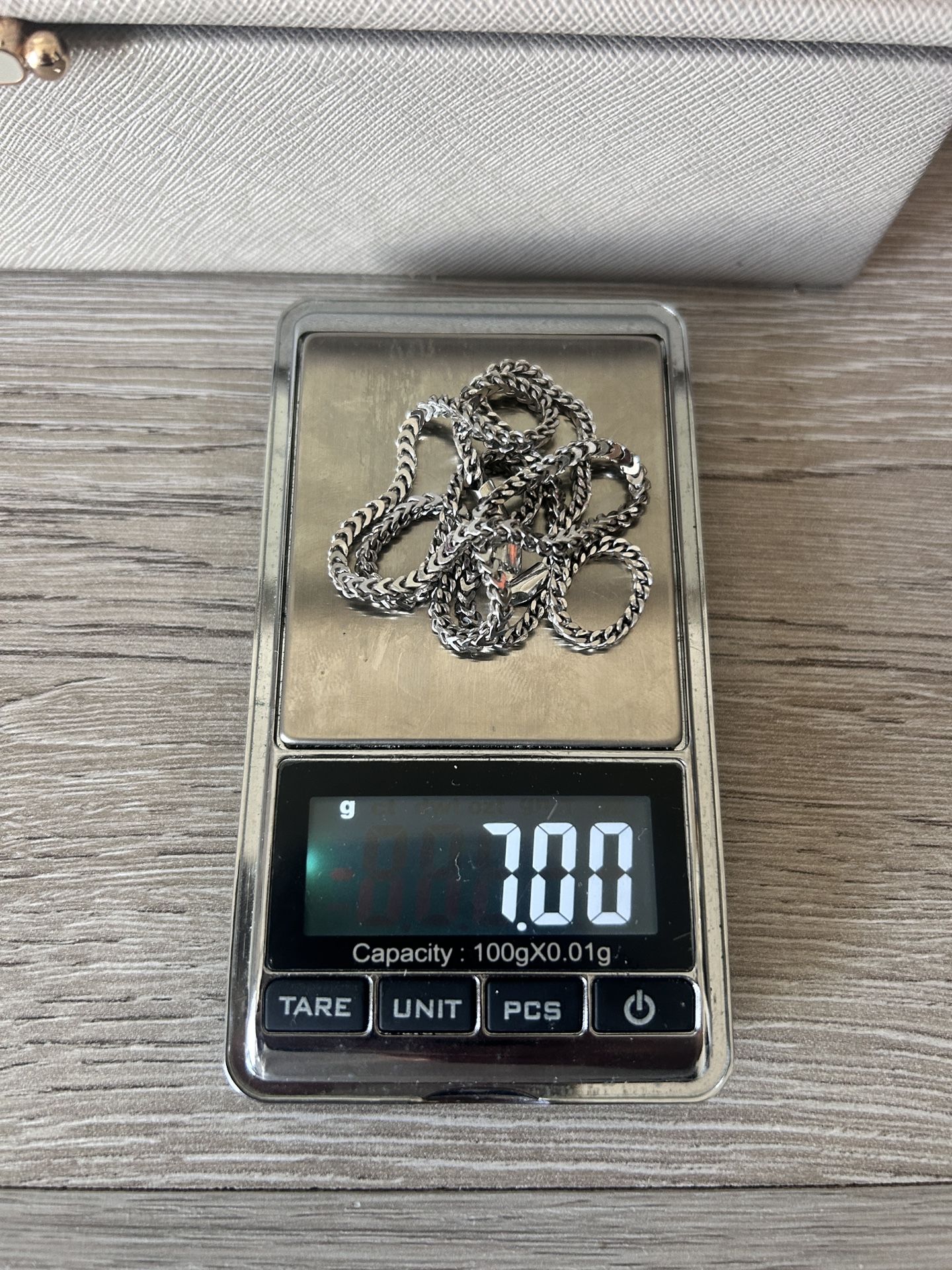 925 Franco Chain Rhodium Plated