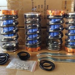 LA Zona Auto Parts 1988 to 2001 Honda Civic Del Sol CRX Integra Adjustable Coilover Suspension Kit Resortes Soporte  