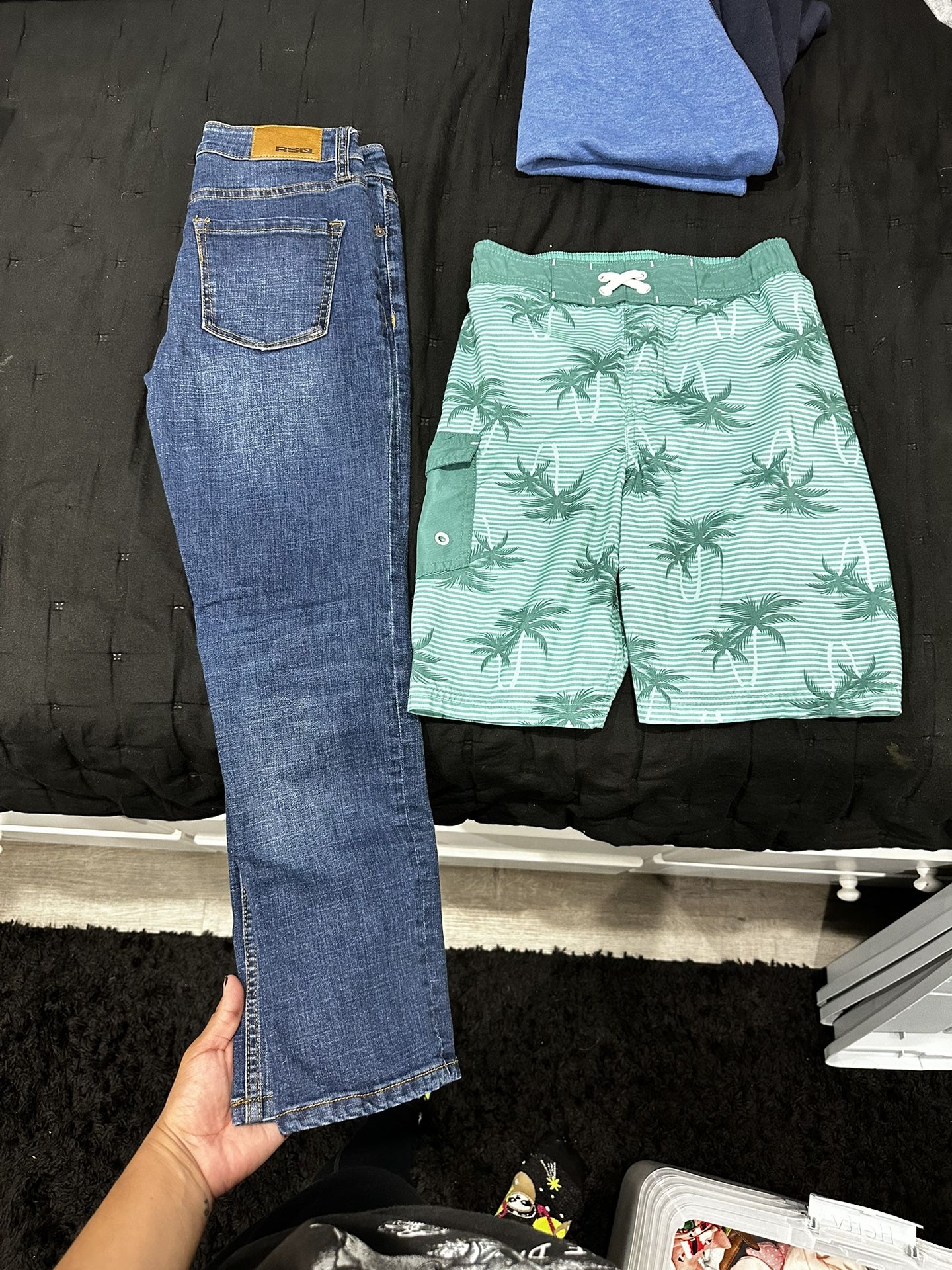 Boys 8-10 Swim Trunks And RSQ Jeans