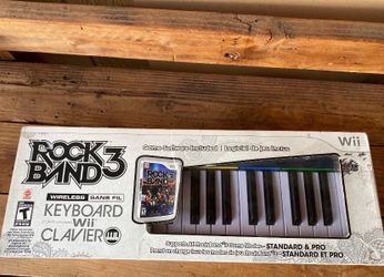 Rock band 3 keyboard for Wii game software included
