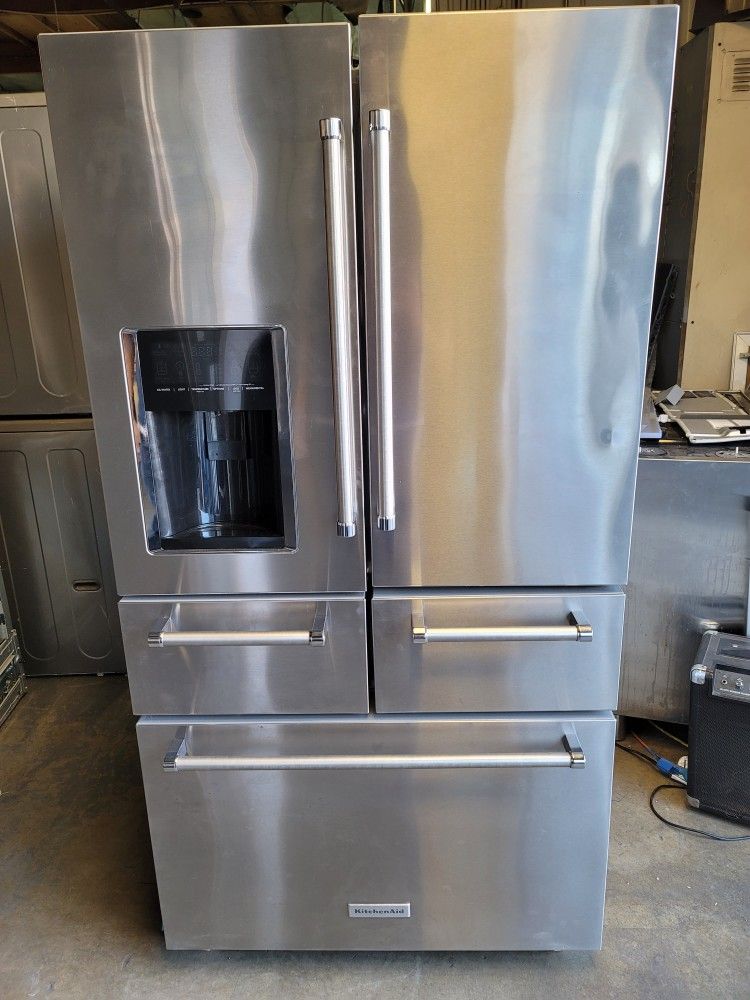 KitchenAid 5 Door Stainless Steel French Door Refrigerator