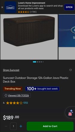 Back yard storage