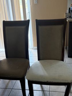 Set of 6 Beige Dining Chairs – $140 OBO