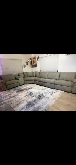 6pc electric sectional