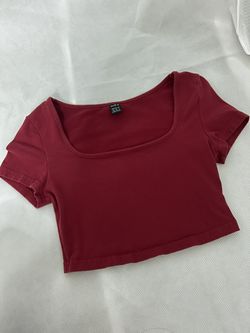 SHEIN Red Crop Top