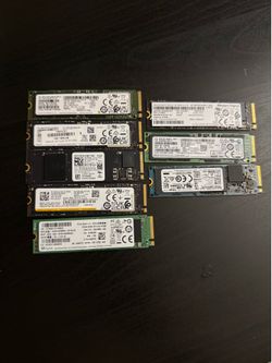 Lot of 8x 512GB NVMe M.2 SSD 2280 Mixed Brands SK Hynix WD Samsung OEM