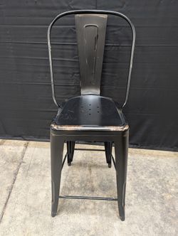 Coaster Fine Furniture Black Metal Industrial Style Bar Stool