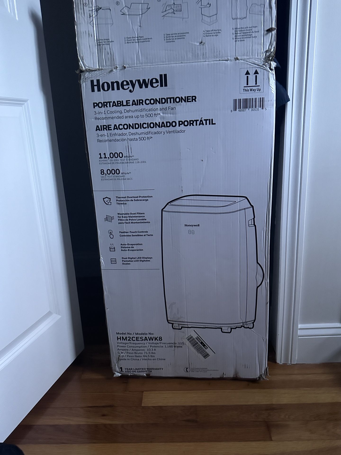 Honeywell Portable 3 In 1  Air Conditioner / Dehumidifier/ Fan