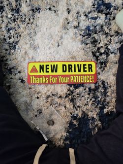 Magnetic New Driver Warning Sign 