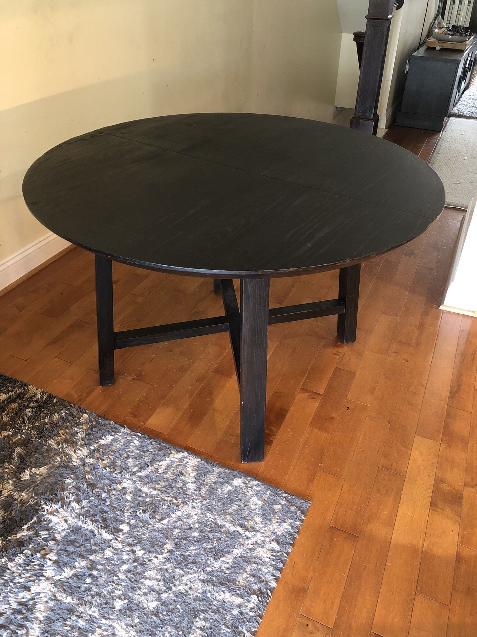 Black Wooden Kitchen/ Dining Table