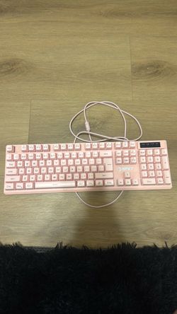 NPET Pink Mechanical Keyboard %100 (Pink)