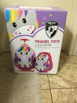 Heys Travel Tots Unicorn Luggage In Box