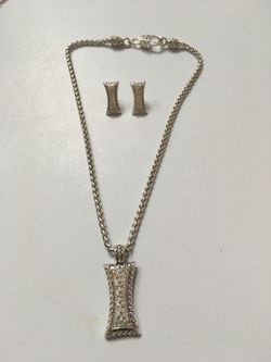 Brand new matching earrings , necklace