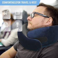 Travel Neck Pillow New Blue 