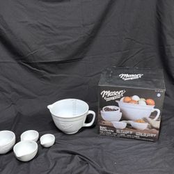 Mason Craft & More 5 Pc Batter Bowl & Measuring Cup Set