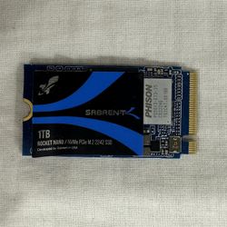 SABRENT 1TB Rocket NVMe PCIe M.2 2242 DRAM-Less Low Power Internal High Performance SSD (SB-1342-1TB)