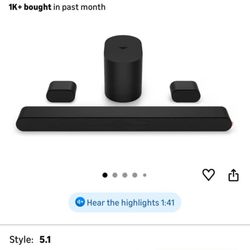 VIZIO 5.1 Soundbar SE, Wireless Subwoofer, Surround Sound w/Dolby Atmos & DTS:X, Bluetooth Speaker