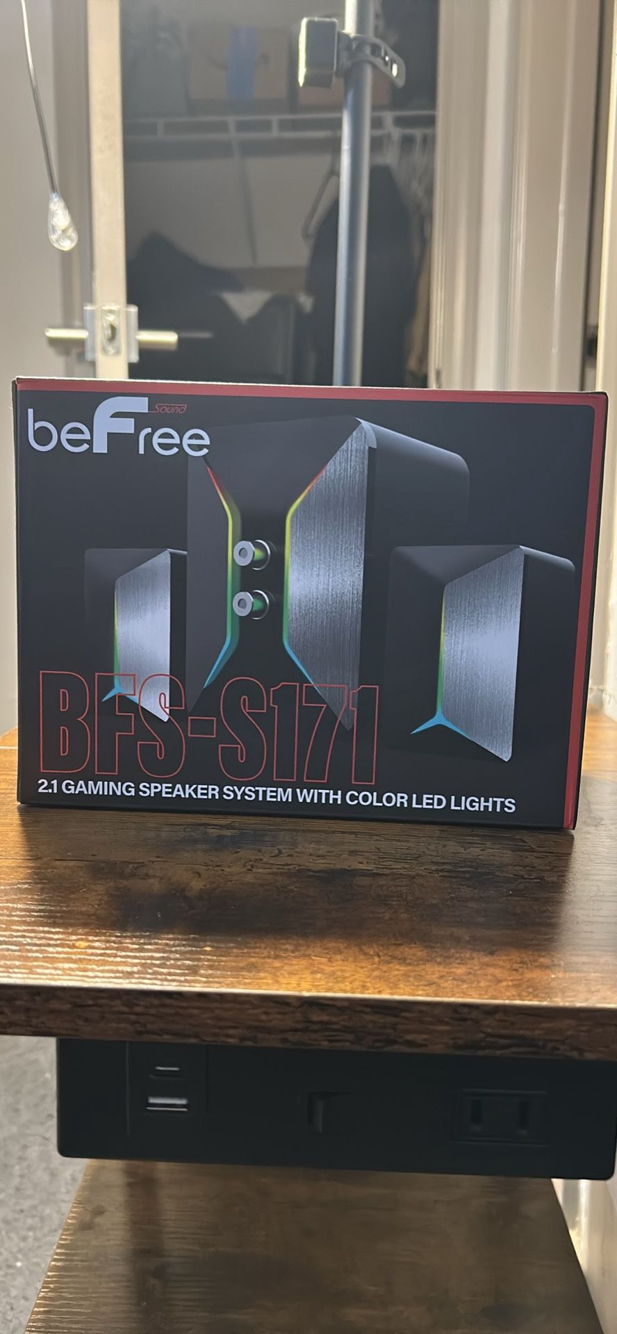 Befree BFS-S171 2.1 gaming speaker system with color LED lights
