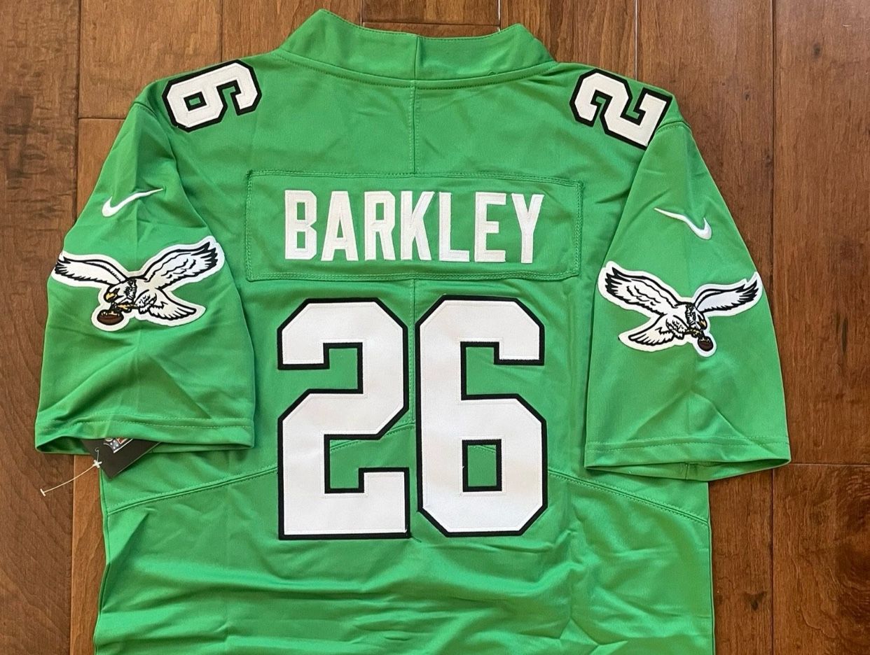 Kelly Green Philadelphia Eagles Saquon Barkley jersey 