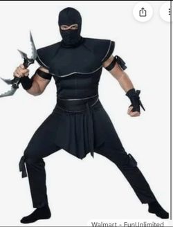 Ninja mens costume adult size small (38-40)