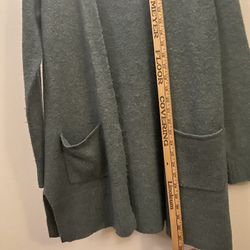 Green Gray Long Sweater / Cardigan 