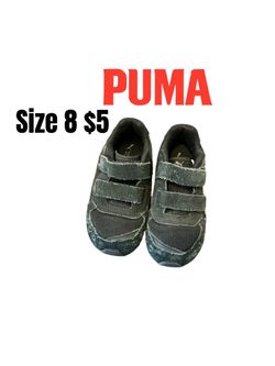 Puma Kids Sneakers Size 8 good condition 042426 M19