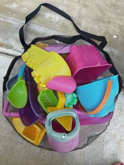 Bag of sand toys
