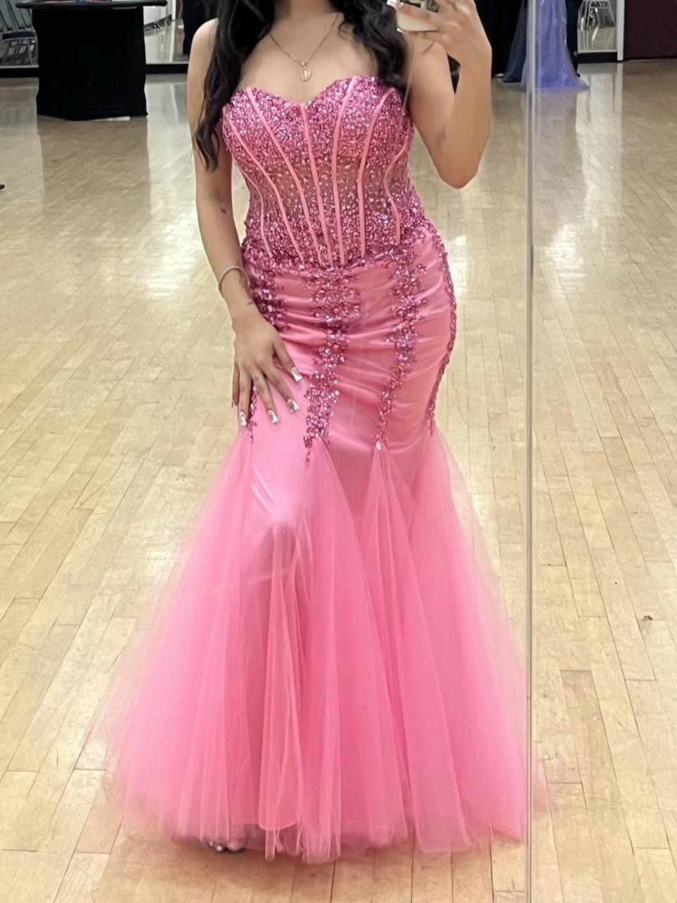 Pink prom dress