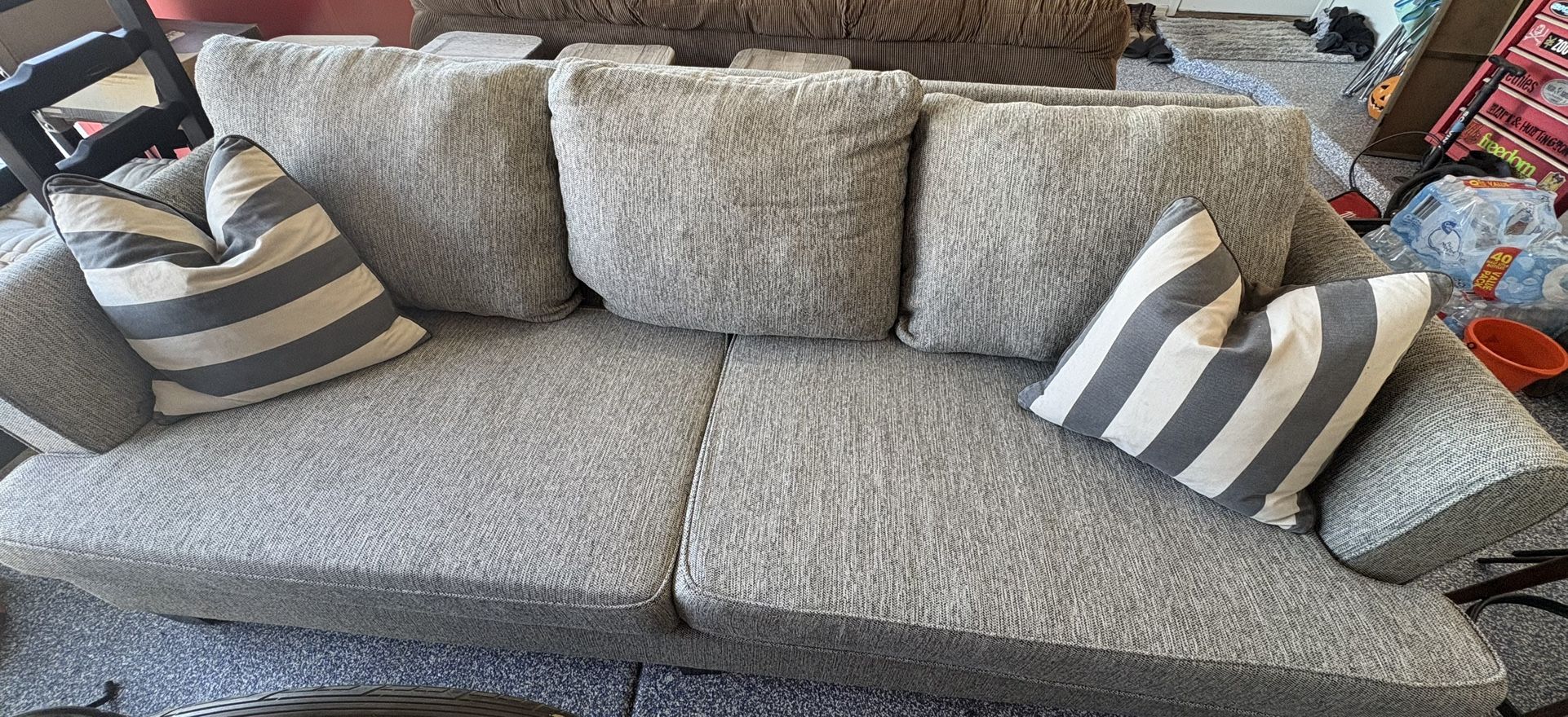 Beautiful Grey Textured Couch