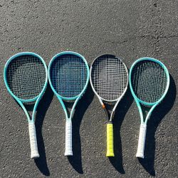 3 Head Boom MP Tennis Rackets. And 1 Head Speed 2024 Tennis Racket
