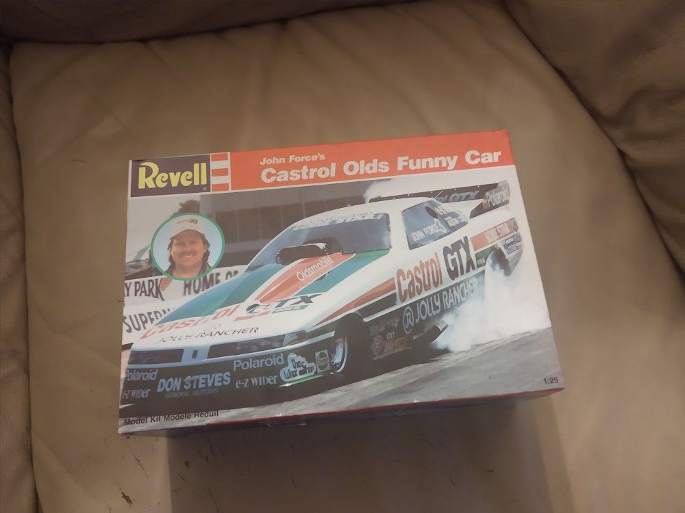 Racing. Vintage John Force's Castrol Olds Funny Car Model Revell. Cash Porch Pickup Redmond.