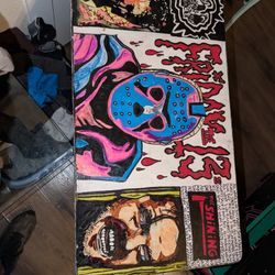 Vintage School Desk Turned Into Horror Fanatix Desk