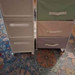 Pastel storage dressers/Stackable Totes