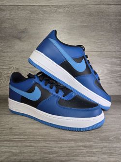 Nike Air Force 1 GS Black / Blue Sneakers Size 6.5 Youth / Womens 8  CT3839-012