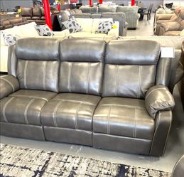 Reclining Leather Sofa Loveseat Set